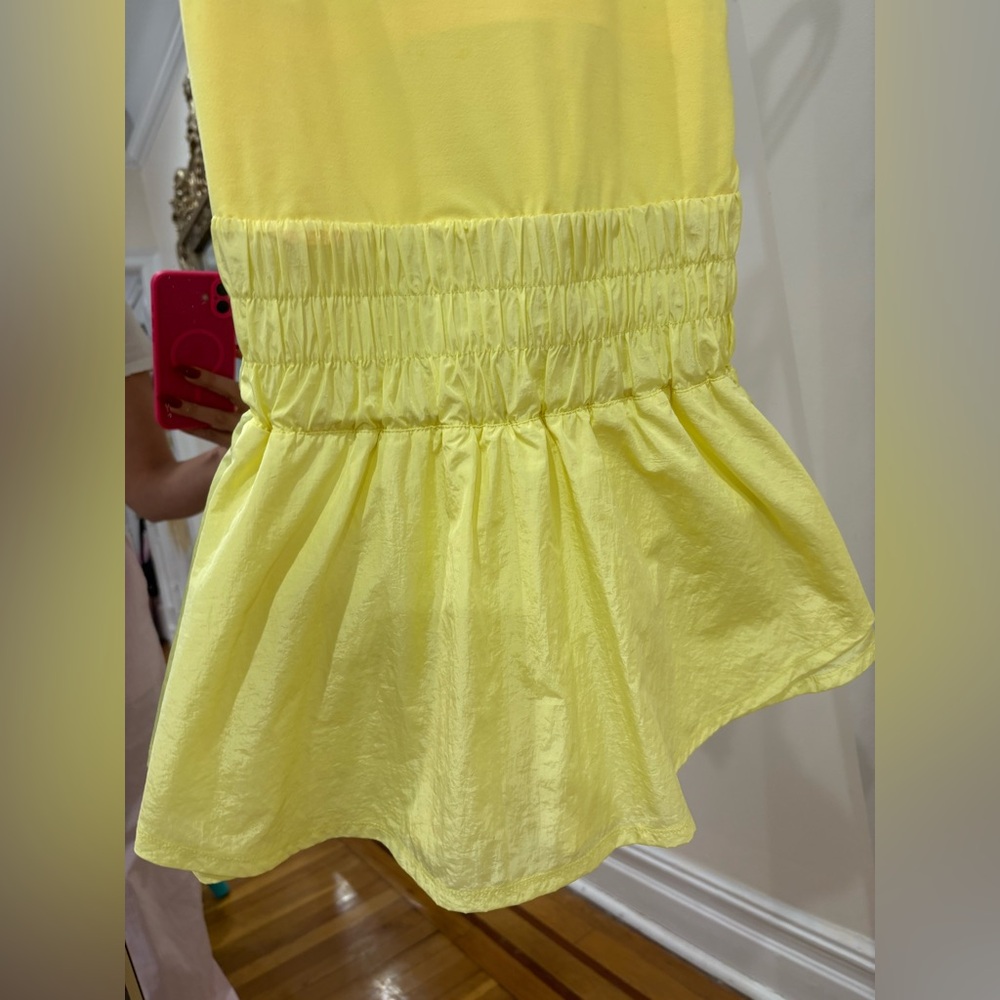 Free people movement Way Home skort romper in Lemon Verbena Medium - Picture 6 of 13